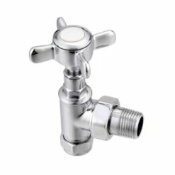 Edwardian Traditional Towel Radiator, 741 X 491, Chrome & White, Holborn London 1855 7 Edwardian Traditional Towel Radiator, 741 X 491, Chrome & White, Holborn London 1855 -Perfect Finish Frontline Traditional Radiator Valve FO3689