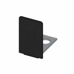 ABACUS Wet Room 10mm Glass Surface Channel 2000mm - Matt Black 9 ABACUS Wet Room 10mm Glass Surface Channel 2000mm - Matt Black -Perfect Finish GCEN 20 0805 IMAGE endcap black