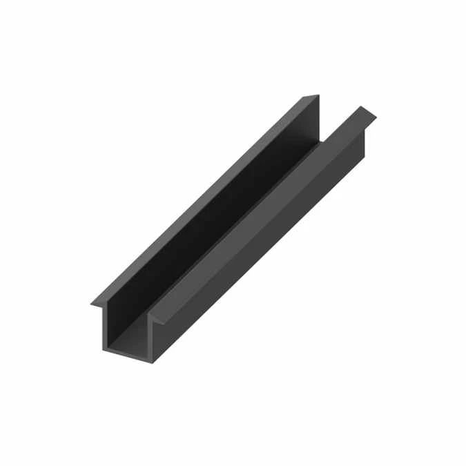 ABACUS Wet Room 8mm Glass Recessed Channel 2000mm - Matt Black 3 ABACUS Wet Room 8mm Glass Recessed Channel 2000mm - Matt Black