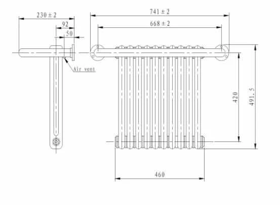 Edwardian Traditional Towel Radiator, 741 X 491, Chrome & White, Holborn London 1855 4 Edwardian Traditional Towel Radiator, 741 X 491, Chrome & White, Holborn London 1855 - Image 2