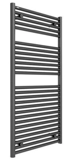 Hugo2 1212 X 600mm Towel Radiator - Anthracite - Tissino -Perfect Finish Hugo 2 1212x600 anthraciteJPG