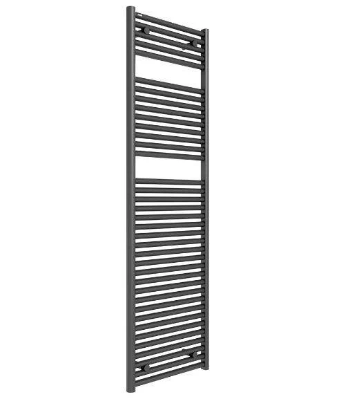 Hugo2 1652 X 500mm Towel Radiator - Anthracite - Tissino 3 Hugo2 1652 X 500mm Towel Radiator - Anthracite - Tissino