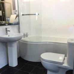 Neptune 250 White Sparkle PVC Plastic Wall & Ceiling Cladding - 2.6m - 4 Pack -Perfect Finish IMG 0400 02