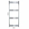 1400 X 520mm Sussex Lewes Stainless Steel Towel Rail - JIS Europe -Perfect Finish Lewes 520