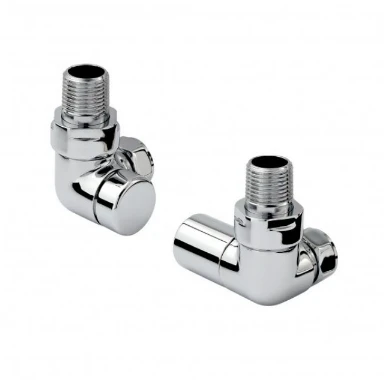 Scudo Double Corner Radiator Valves - Chrome 3 Scudo Double Corner Radiator Valves - Chrome