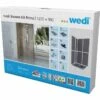 Wedi Fundo Primo Wetroom Shower Kit 1200 X 900 X 40mm -Perfect Finish Packaging Primo Shower Kit rectangular