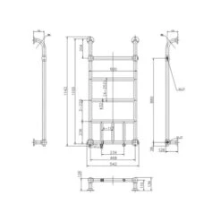 Burlington Chaplin Radiator 542 X 1142mm -Perfect Finish R12 Chaplin 20210802