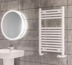 Eastbrook Westward 1200mm X 600mm Straight Gloss White Towel Radiator 10 Eastbrook Westward 1200mm X 600mm Straight Gloss White Towel Radiator -Perfect Finish RAIL WHITE 1