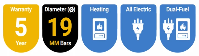 Eastbrook Biava Chrome Tube On Tube Towel Rail 1200mm X 500mm 5 Eastbrook Biava Chrome Tube On Tube Towel Rail 1200mm X 500mm - Image 3