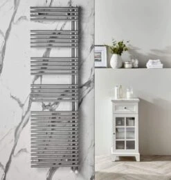 Redroom Omnia Titane Left Hand Towel Radiator, 1681 X 496mm