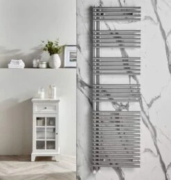 Redroom Omnia Titane Right Hand Towel Radiator, 1161 X 596mm