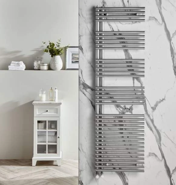 Redroom Omnia Titane Right Hand Towel Radiator, 1681 X 596mm 3 Redroom Omnia Titane Right Hand Towel Radiator, 1681 X 596mm