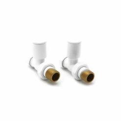 Eastbrook Wendover 360 X 400mm White Towel Radiator -Perfect Finish Reina Portland Straight White Radiator Valve 33514 RD 1