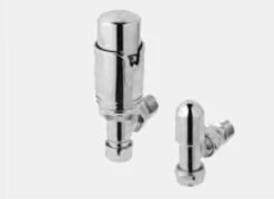 Launton Chrome Towel Rail 1200 X 600mm - Eastbrook 19 Launton Chrome Towel Rail 1200 X 600mm - Eastbrook -Perfect Finish THERMO angled chrome valve