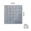 Abacus Direct Porcelain Fino Mosaic Tile Grey - 4.8cm - 300 X 300mm -Perfect Finish TLCT 55 1525 IMAGE rd