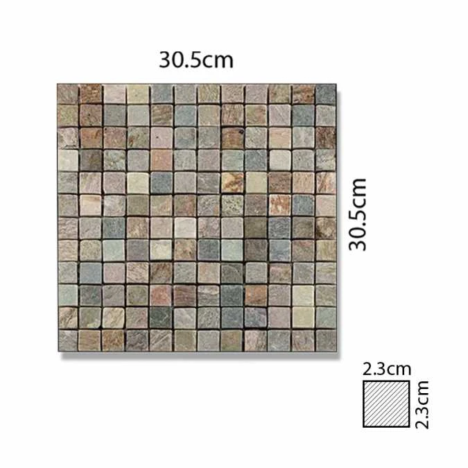 Abacus Direct Stone Natural Square Mosaic Tile - 305 X 305cm 5 Abacus Direct Stone Natural Square Mosaic Tile - 305 X 305cm - Image 3