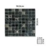 Abacus Mixed Square Black Chrome Large Mosaic Tile - 300 X 300mm Box Of 11 Sheets 1 Abacus Mixed Square Black Chrome Large Mosaic Tile - 300 X 300mm Box Of 11 Sheets -Perfect Finish TLSM 15 1010 IMAGE rd