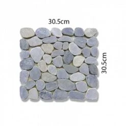 Abacus Pebble Mosaic Floor Tiles - 305 X 305mm Box Of 10 Sheets
