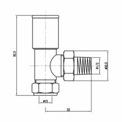 Abacus Radiator Dual Fuel Heating Element - 300w - ELDF-05-15WC -Perfect Finish ULRV 20 0505 TECH rd 1
