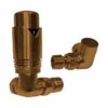 Abacus Corner Radiator TRV Valve Set - Brushed Bronze -Perfect Finish ULRV 45 2810 IMAGE