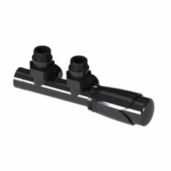 Abacus Metro Bathroom Towel Rail - 578 X 800mm - Matt Black -Perfect Finish ULRV 55 5505 IMAGE