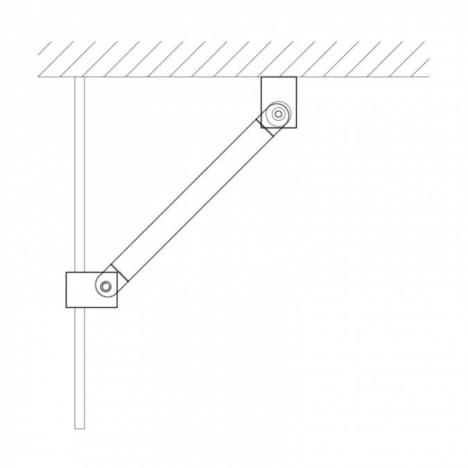 Abacus Wetroom Glass Corner Support Arm - VEGX-85-0305 4 Abacus Wetroom Glass Corner Support Arm - VEGX-85-0305 - Image 2