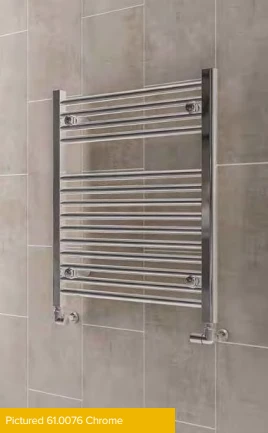 Eastbrook Biava 1118 X 750 Chrome HV Towel Radiator 5 Eastbrook Biava 1118 X 750 Chrome HV Towel Radiator - Image 3