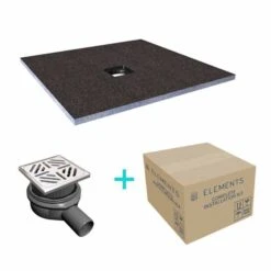 Abacus Elements Level Access Wetroom Kit 1000 X 1000mm Centre Waste