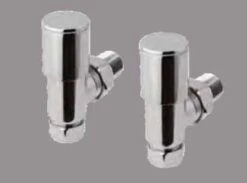 Eastbrook Wendover 360 X 400mm Chrome Towel Radiator -Perfect Finish angled chrome valve 2