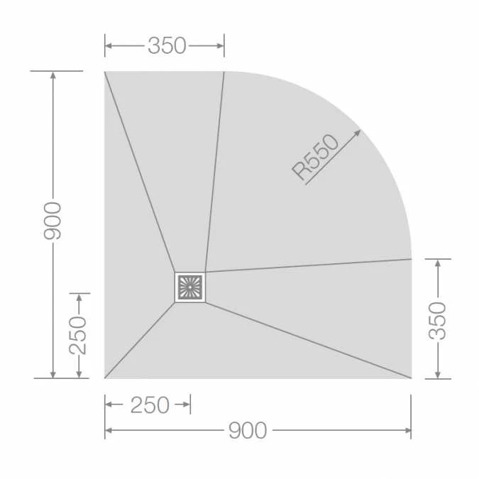 Jackoboard Aqua Quadrant Tileable Shower Tray - Offset Drain 4 Jackoboard Aqua Quadrant Tileable Shower Tray - Offset Drain - Image 2