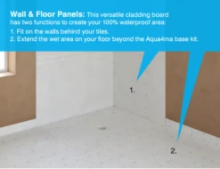 Kudos Aqua4ma Wall & Floor Panels 1200 X 800 X 7mm Pack Of Two 10 Kudos Aqua4ma Wall & Floor Panels 1200 X 800 X 7mm Pack Of Two -Perfect Finish aqua4ma wall panels main image