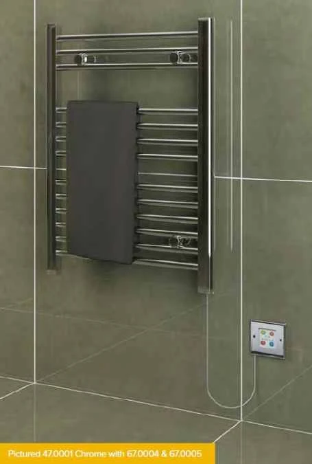 Eastbrook Biava 700 X 600 Chrome Dry Element Electric Towel Radiator 4 Eastbrook Biava 700 X 600 Chrome Dry Element Electric Towel Radiator - Image 2