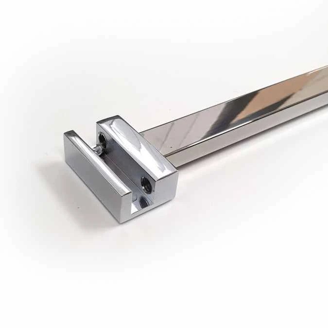 Aquadart Wetroom 10mm Glass Wall Profile & Support Arm Kit - Polished Silver 8 Aquadart Wetroom 10mm Glass Wall Profile & Support Arm Kit - Polished Silver - Image 6