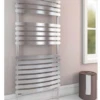 Eastbrook Staverton 1800 X 500mm Curved Designer Towel Rail - Chrome - 41.0236 -Perfect Finish curved staverton towel rail