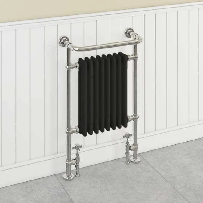 Eastbrook Isbourne Black & Chrome Traditional Towel Rail - 41.1023 5 Eastbrook Isbourne Black & Chrome Traditional Towel Rail - 41.1023 - Image 3