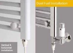 Eastbrook Wendover 360 X 400mm Chrome Towel Radiator -Perfect Finish elem type a 4