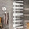 Scudo Elizabeth Chrome Towel Radiator - 500 X 1200mm -Perfect Finish elx rad1