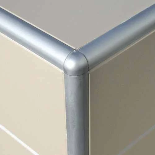 Genesis 8mm Bright Silver Aluminium Pro Quadrant Edge Tile Trim 2.5m 6 Genesis 8mm Bright Silver Aluminium Pro Quadrant Edge Tile Trim 2.5m - Image 4