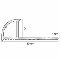 Genesis 8mm Bright Silver Aluminium Pro Quadrant Edge Tile Trim 2.5m 7 Genesis 8mm Bright Silver Aluminium Pro Quadrant Edge Tile Trim 2.5m -Perfect Finish eta tech 500x500 1