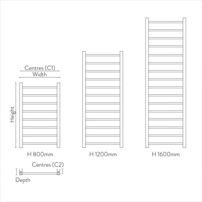 Scudo Vibe 500 X 800 Brushed Brass Towel Radiator 7 Scudo Vibe 500 X 800 Brushed Brass Towel Radiator - Image 5