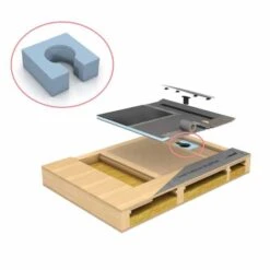 Wedi Fundo Ligno Floor Level Shower Tray- Offset (End) Drain - 1200 X 900mm 19 Wedi Fundo Ligno Floor Level Shower Tray- Offset (End) Drain - 1200 X 900mm -Perfect Finish fundo ligno substrate element