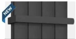 Eastbrook Guardia 1800 X 280 Matt Anthracite Vertical Radiator -Perfect Finish guardia anth towelhanger 3