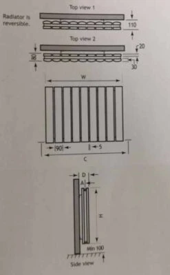 Eastbrook Guardia 600 X 850 Matt White Horizontal Designer Radiator 15 Eastbrook Guardia 600 X 850 Matt White Horizontal Designer Radiator -Perfect Finish guardia hor tech 2 3