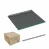 Abacus Infinity Wet Room Tray - Right Hand - 1200 X 1250mm -Perfect Finish infinity 125 x 120 right main