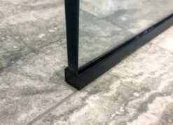 ABACUS Wet Room 8mm Glass Surface Channel 2000mm - Matt Black -Perfect Finish matt black end cap 4