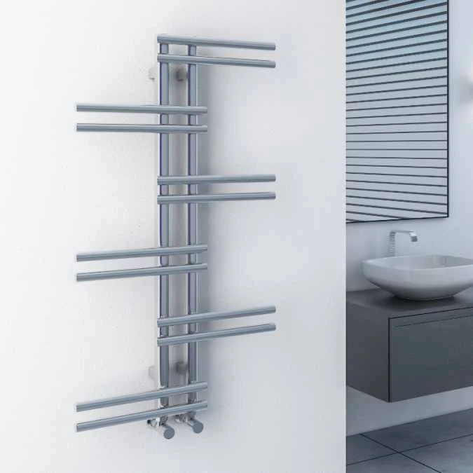 Eastbrook Pesaro Chrome Designer Towel Rail - 41.0328 4 Eastbrook Pesaro Chrome Designer Towel Rail - 41.0328 - Image 2