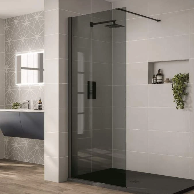 Prestige2 1100mm Smoked Wetroom Shower Screen 10mm Glass, Frontline Bathrooms 3 Prestige2 1100mm Smoked Wetroom Shower Screen 10mm Glass, Frontline Bathrooms