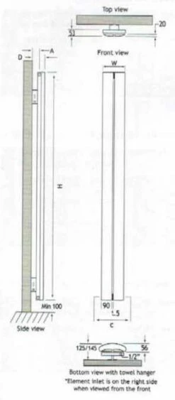 Eastbrook Preston Aluminium Vertical Radiator 1800 X 185 - Matt Anthracite 11 Eastbrook Preston Aluminium Vertical Radiator 1800 X 185 - Matt Anthracite -Perfect Finish preston tech