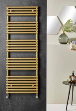 Redroom TT Lux Gold Look Designer Towel Radiator 1635 X 496mm - Barwick