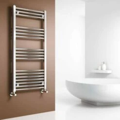 Reina Capo Flat Towel Rail - 1600 X 500mm - Chrome - FREE Valves -Perfect Finish reina capo2